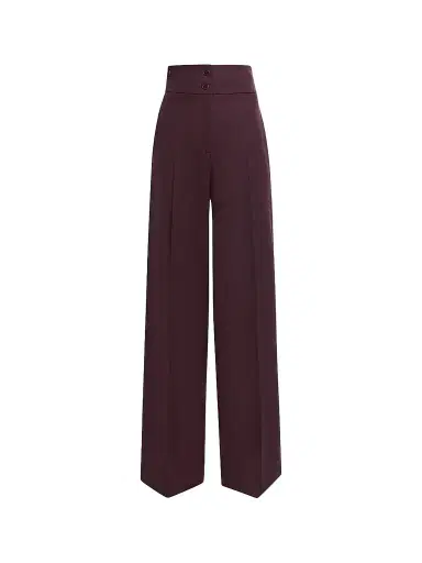 Altuzarra Women's Rudy Wool Straight-Leg Pants - Deep Cherry - Size 14 | Thumbnail 1 Altuzarra Women's Rudy Wool Straight-Leg Pants - Deep Cherry - Size 14 | Thumbnail 1