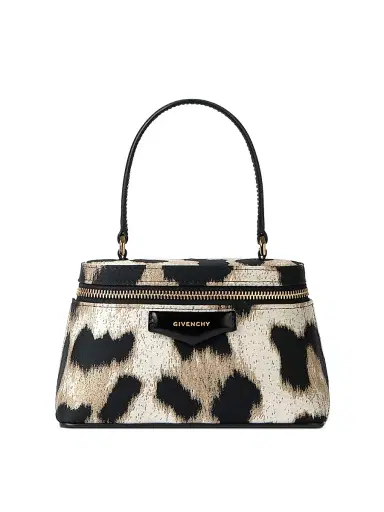 Givenchy Women's Antigona Vanity Bag in Leopard Jacquard with Chain | Thumbnail 1 Givenchy Women's Antigona Vanity Bag in Leopard Jacquard with Chain | Thumbnail 1