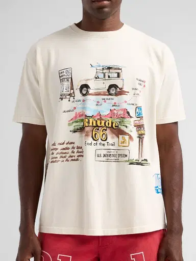 Rhude Men's Highway One T-Shirt - Vintage White Multi - Size XXL | Thumbnail 5 Rhude Men's Highway One T-Shirt - Vintage White Multi - Size XXL | Thumbnail 5