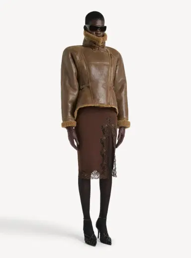 Balmain Knit midi skirt with lace | Thumbnail 2 Balmain Knit midi skirt with lace | Thumbnail 2