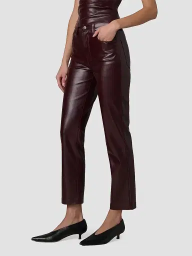 Joe's Jeans Women's The Lyra Faux Leather Slim Ankle Pants - Cabernet - Size 32 | Thumbnail 7 Joe's Jeans Women's The Lyra Faux Leather Slim Ankle Pants - Cabernet - Size 32 | Thumbnail 7