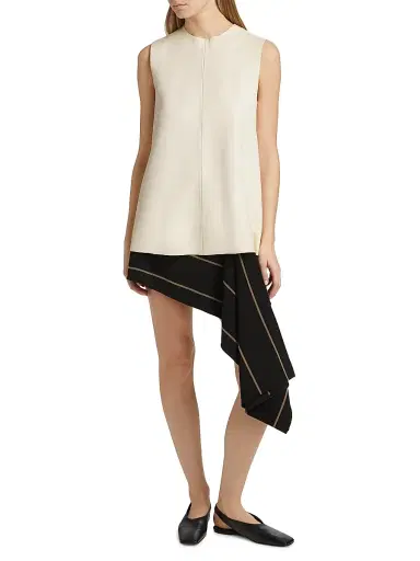Proenza Schouler Women's Noa Buckle-Detailed Leather Open Back Top | Thumbnail 2 Proenza Schouler Women's Noa Buckle-Detailed Leather Open Back Top | Thumbnail 2
