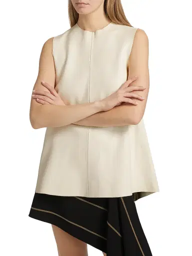 Proenza Schouler Women's Noa Buckle-Detailed Leather Open Back Top | Thumbnail 3 Proenza Schouler Women's Noa Buckle-Detailed Leather Open Back Top | Thumbnail 3