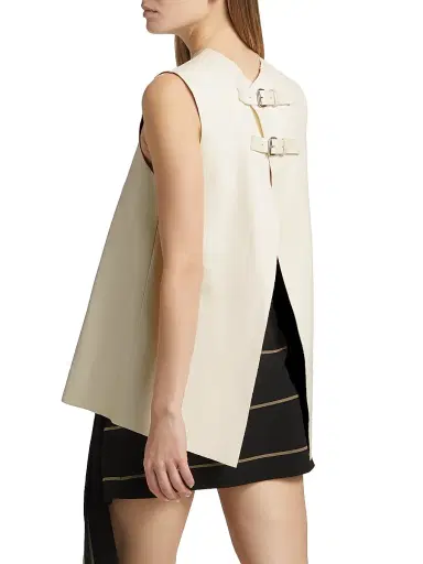 Proenza Schouler Women's Noa Buckle-Detailed Leather Open Back Top | Thumbnail 5 Proenza Schouler Women's Noa Buckle-Detailed Leather Open Back Top | Thumbnail 5