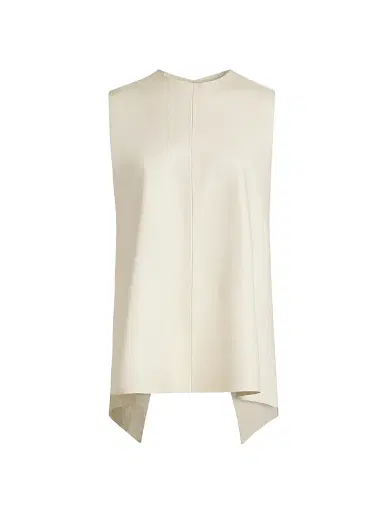Proenza Schouler Women's Noa Buckle-Detailed Leather Open Back Top | Thumbnail 1 Proenza Schouler Women's Noa Buckle-Detailed Leather Open Back Top | Thumbnail 1