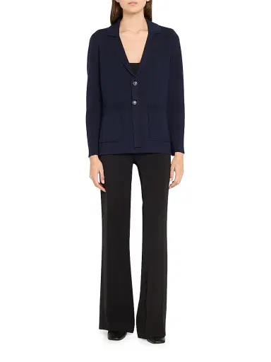 Kobi Halperin Women's Clove Tailored Wool-Blend Sweater - Blue | Thumbnail 2 Kobi Halperin Women's Clove Tailored Wool-Blend Sweater - Blue | Thumbnail 2