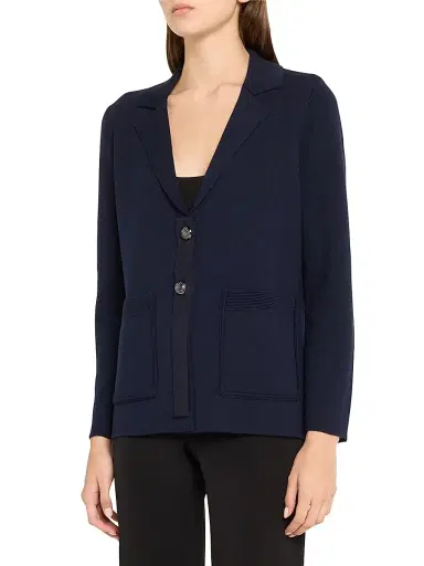 Kobi Halperin Women's Clove Tailored Wool-Blend Sweater - Blue | Thumbnail 3 Kobi Halperin Women's Clove Tailored Wool-Blend Sweater - Blue | Thumbnail 3