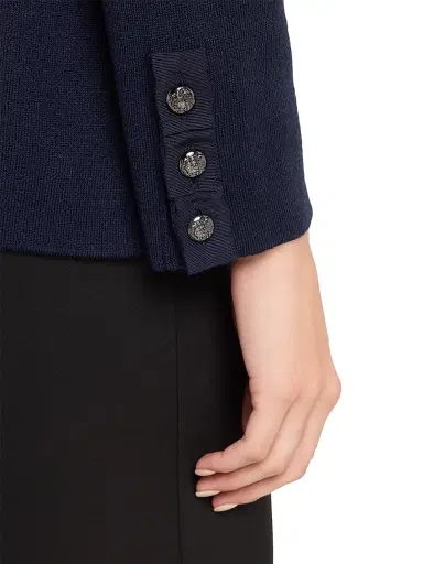 Kobi Halperin Women's Clove Tailored Wool-Blend Sweater - Blue | Thumbnail 5 Kobi Halperin Women's Clove Tailored Wool-Blend Sweater - Blue | Thumbnail 5