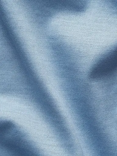 Eton Men's Silk-Cotton Knit T-Shirt - Blue | Thumbnail 7 Eton Men's Silk-Cotton Knit T-Shirt - Blue | Thumbnail 7