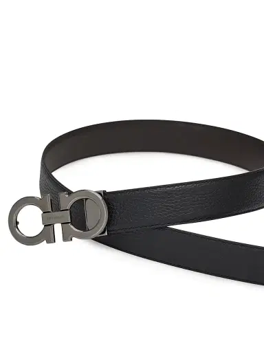 FERRAGAMO Men's 2-Belt Gancini-Buckle Gift Box - Nero | Thumbnail 7 FERRAGAMO Men's 2-Belt Gancini-Buckle Gift Box - Nero | Thumbnail 7