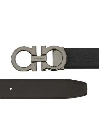 FERRAGAMO Men's 2-Belt Gancini-Buckle Gift Box - Nero | Thumbnail 8 FERRAGAMO Men's 2-Belt Gancini-Buckle Gift Box - Nero | Thumbnail 8