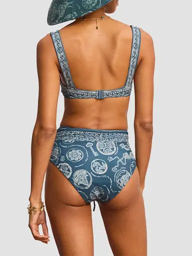 ALÉMAIS Women's Lucky Square-Neck Bikini Top - Blue - Size XS | Thumbnail 5 ALÉMAIS Women's Lucky Square-Neck Bikini Top - Blue - Size XS | Thumbnail 5