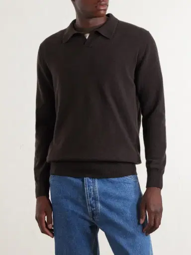 Altea Virgin Wool Polo Sweater - Men | Thumbnail 3 Altea Virgin Wool Polo Sweater - Men | Thumbnail 3
