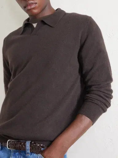 Altea Virgin Wool Polo Sweater - Men | Thumbnail 5 Altea Virgin Wool Polo Sweater - Men | Thumbnail 5