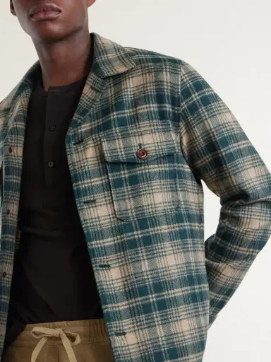 Hartford Checked Wool-Blend Overshirt - Men | Thumbnail 5 Hartford Checked Wool-Blend Overshirt - Men | Thumbnail 5