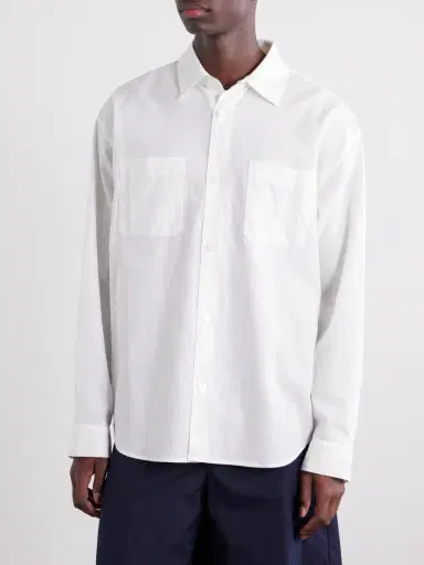Frame Cotton, Linen and Ramie-Blend Shirt - Men | Thumbnail 3 Frame Cotton, Linen and Ramie-Blend Shirt - Men | Thumbnail 3