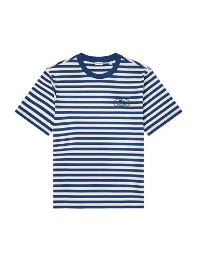 Burberry Ryan Logo-Embroidered Striped Cotton-Blend Jersey T-Shirt - Men | Thumbnail 1 Burberry Ryan Logo-Embroidered Striped Cotton-Blend Jersey T-Shirt - Men | Thumbnail 1