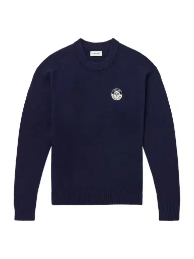 Frame Logo-Embroidered Cashmere Sweater - Men | Thumbnail 1 Frame Logo-Embroidered Cashmere Sweater - Men | Thumbnail 1