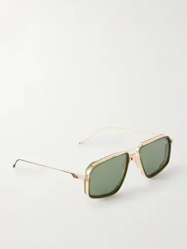 Jacques Marie Mage Jagger Aviator-Style Gold-Tone Titanium Sunglasses - Men | Thumbnail 4 Jacques Marie Mage Jagger Aviator-Style Gold-Tone Titanium Sunglasses - Men | Thumbnail 4