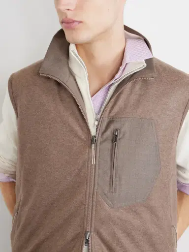 Sease Explorer Reversible Padded Cashmere and Wool Gilet - Men | Thumbnail 5 Sease Explorer Reversible Padded Cashmere and Wool Gilet - Men | Thumbnail 5