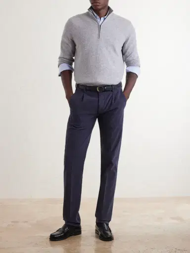Massimo Alba Ionio2 Straight-Leg Cotton-Blend Trousers - Men | Thumbnail 2 Massimo Alba Ionio2 Straight-Leg Cotton-Blend Trousers - Men | Thumbnail 2