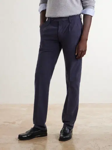Massimo Alba Ionio2 Straight-Leg Cotton-Blend Trousers - Men | Thumbnail 3 Massimo Alba Ionio2 Straight-Leg Cotton-Blend Trousers - Men | Thumbnail 3