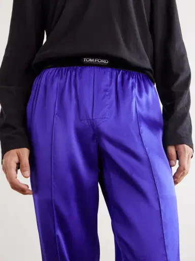 Tom Ford Silk-Blend Satin Pyjama Trousers - Men | Thumbnail 5 Tom Ford Silk-Blend Satin Pyjama Trousers - Men | Thumbnail 5