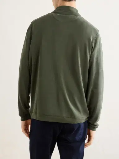 Peter Millar Soft Performance Jersey Half-Zip Sweater - Men | Thumbnail 4 Peter Millar Soft Performance Jersey Half-Zip Sweater - Men | Thumbnail 4