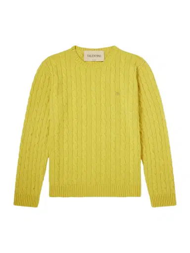 Valentino Garavani VLogo-Embellished Cashmere Sweater - Men | Thumbnail 1 Valentino Garavani VLogo-Embellished Cashmere Sweater - Men | Thumbnail 1