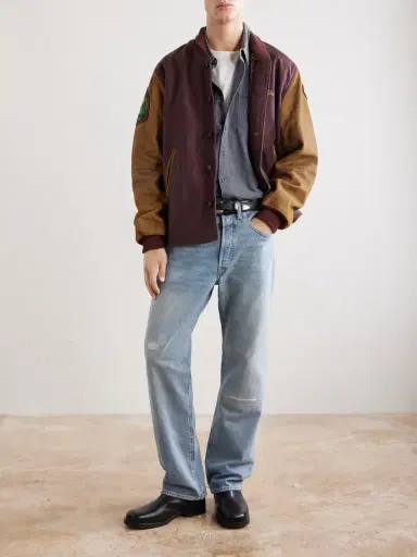 RRL Straight-Leg Logo-Embroidered Distressed Jeans - Men | Thumbnail 2 RRL Straight-Leg Logo-Embroidered Distressed Jeans - Men | Thumbnail 2