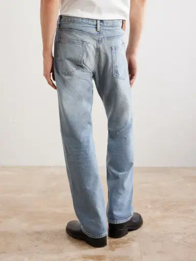RRL Straight-Leg Logo-Embroidered Distressed Jeans - Men | Thumbnail 4 RRL Straight-Leg Logo-Embroidered Distressed Jeans - Men | Thumbnail 4