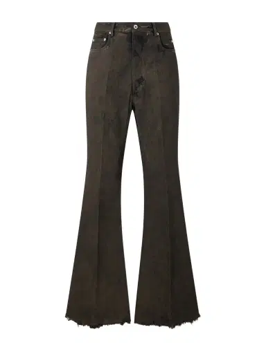 Rick Owens Bolan Flared Frayed Jeans - Men | Thumbnail 1 Rick Owens Bolan Flared Frayed Jeans - Men | Thumbnail 1