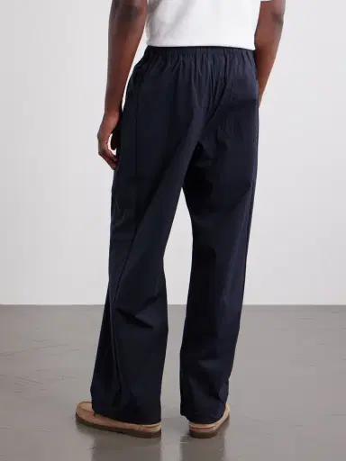 Frame Straight-Leg Drawstring Logo-Embroidered Cotton-Blend Trousers - Men | Thumbnail 4 Frame Straight-Leg Drawstring Logo-Embroidered Cotton-Blend Trousers - Men | Thumbnail 4