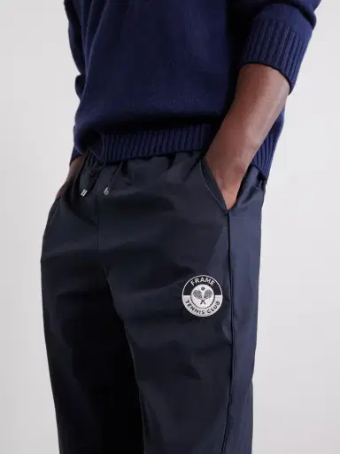 Frame Straight-Leg Drawstring Logo-Embroidered Cotton-Blend Trousers - Men | Thumbnail 5 Frame Straight-Leg Drawstring Logo-Embroidered Cotton-Blend Trousers - Men | Thumbnail 5