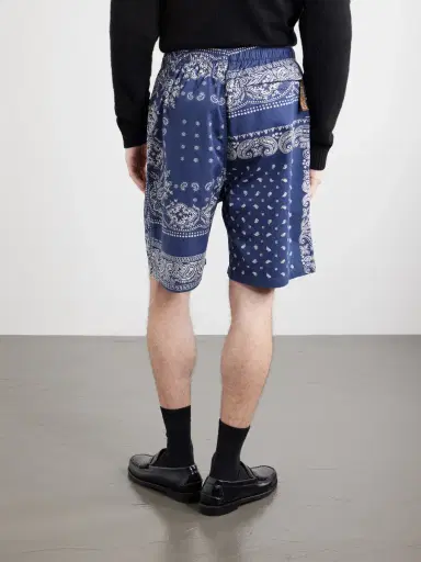 KAPITAL Easy Straight-Leg Belted Bandana-Print Cotton Shorts - Men | Thumbnail 4 KAPITAL Easy Straight-Leg Belted Bandana-Print Cotton Shorts - Men | Thumbnail 4
