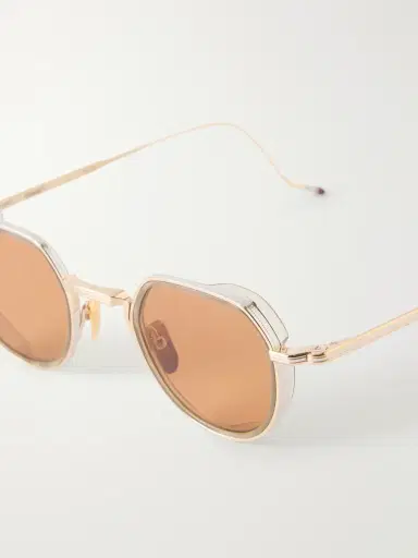 Jacques Marie Mage Dixon Round-Frame Gold-Tone Metal Sunglasses - Men | Thumbnail 3 Jacques Marie Mage Dixon Round-Frame Gold-Tone Metal Sunglasses - Men | Thumbnail 3
