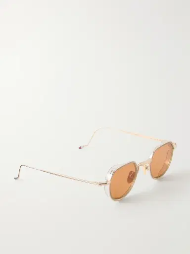 Jacques Marie Mage Dixon Round-Frame Gold-Tone Metal Sunglasses - Men | Thumbnail 4 Jacques Marie Mage Dixon Round-Frame Gold-Tone Metal Sunglasses - Men | Thumbnail 4
