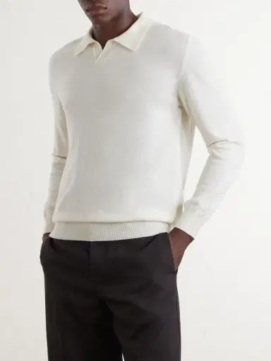 Altea Virgin Wool Polo Sweater - Men | Thumbnail 3 Altea Virgin Wool Polo Sweater - Men | Thumbnail 3
