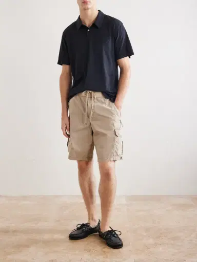 James Perse Straight-Leg Stretch Cotton-Poplin Shorts - Men | Thumbnail 2 James Perse Straight-Leg Stretch Cotton-Poplin Shorts - Men | Thumbnail 2