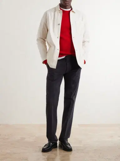 Massimo Alba Ionio2 Straight-Leg Cotton-Blend Trousers - Men | Thumbnail 2 Massimo Alba Ionio2 Straight-Leg Cotton-Blend Trousers - Men | Thumbnail 2