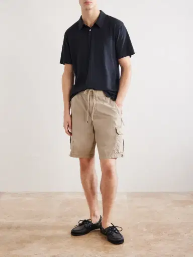 James Perse Lotus Cotton-Jersey Polo Shirt - Men | Thumbnail 2 James Perse Lotus Cotton-Jersey Polo Shirt - Men | Thumbnail 2