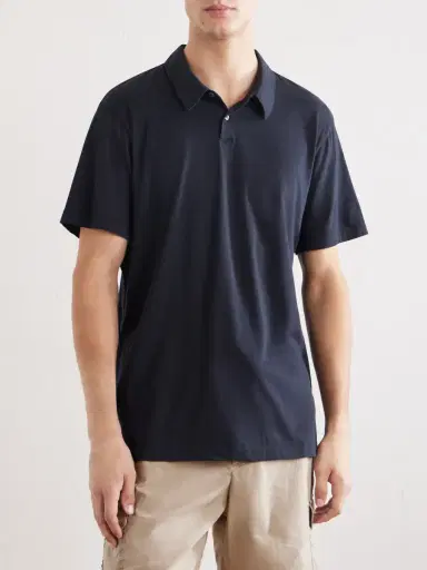 James Perse Lotus Cotton-Jersey Polo Shirt - Men | Thumbnail 3 James Perse Lotus Cotton-Jersey Polo Shirt - Men | Thumbnail 3