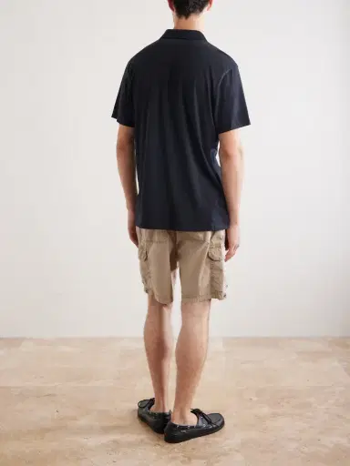 James Perse Lotus Cotton-Jersey Polo Shirt - Men | Thumbnail 4 James Perse Lotus Cotton-Jersey Polo Shirt - Men | Thumbnail 4