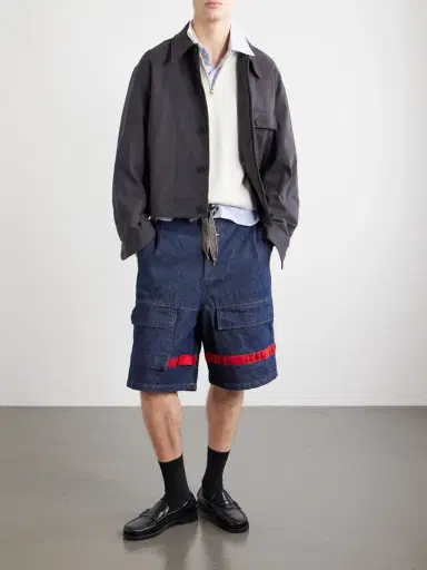 KAPITAL Nouvelle Shuttle Straight-Leg Denim Shorts - Men | Thumbnail 2 KAPITAL Nouvelle Shuttle Straight-Leg Denim Shorts - Men | Thumbnail 2