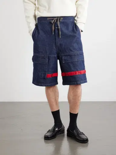 KAPITAL Nouvelle Shuttle Straight-Leg Denim Shorts - Men | Thumbnail 3 KAPITAL Nouvelle Shuttle Straight-Leg Denim Shorts - Men | Thumbnail 3