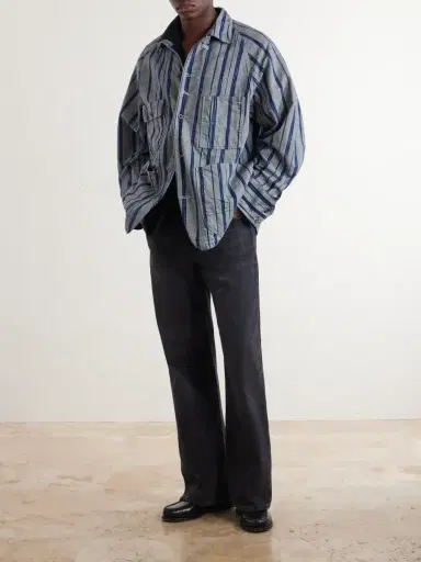 KAPITAL Cactus Striped Cotton-Kasuri Jacket - Men | Thumbnail 2 KAPITAL Cactus Striped Cotton-Kasuri Jacket - Men | Thumbnail 2