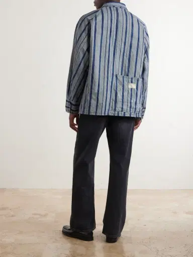 KAPITAL Cactus Striped Cotton-Kasuri Jacket - Men | Thumbnail 4 KAPITAL Cactus Striped Cotton-Kasuri Jacket - Men | Thumbnail 4
