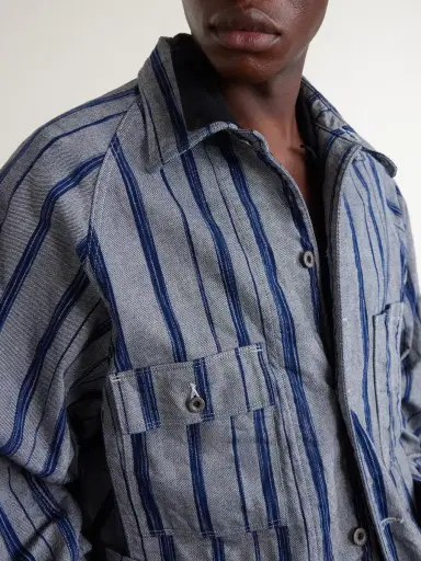 KAPITAL Cactus Striped Cotton-Kasuri Jacket - Men | Thumbnail 5 KAPITAL Cactus Striped Cotton-Kasuri Jacket - Men | Thumbnail 5