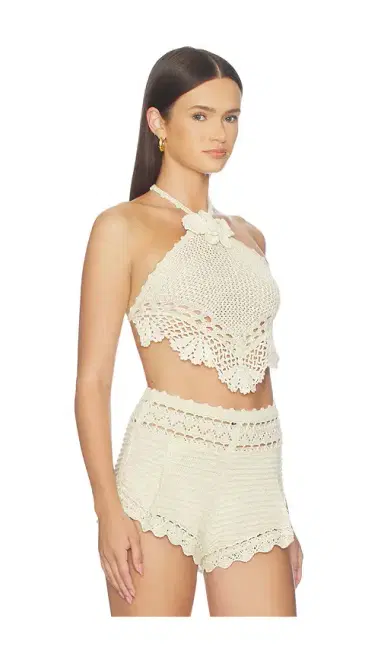 retrofete Isaure Crochet Top | Thumbnail 2 retrofete Isaure Crochet Top | Thumbnail 2