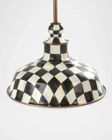 MacKenzie-Childs Courtly Check Barn Pendant Lamp, 12" | Thumbnail 2 MacKenzie-Childs Courtly Check Barn Pendant Lamp, 12" | Thumbnail 2